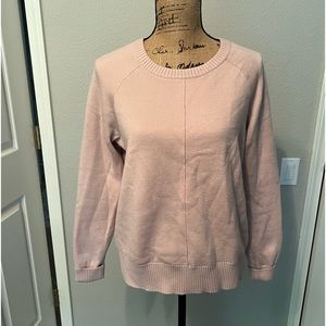 Max &Mia light pink thick knit long sleeve top